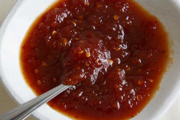 Tomato and chilli jam.