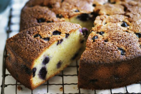 Neil Perry's blueberry and lemon cake.