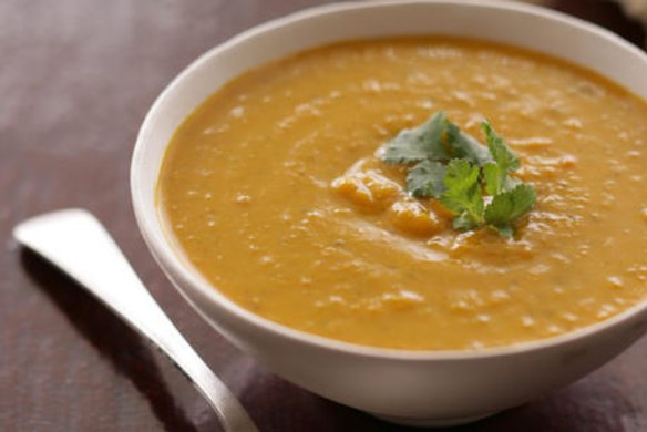 Thai pumpkin soup.