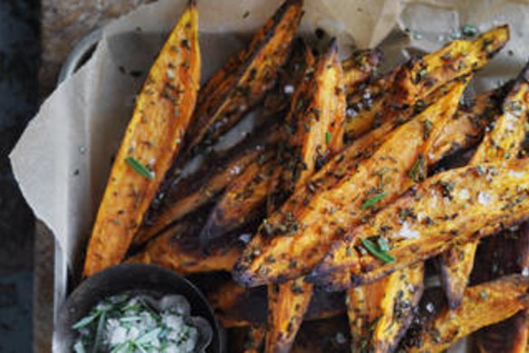 Food. Neil Perry's sweet potato wedges.
 SMH GOOD WEEKEND Picture by WILLIAM MEPPEM
 GW120922