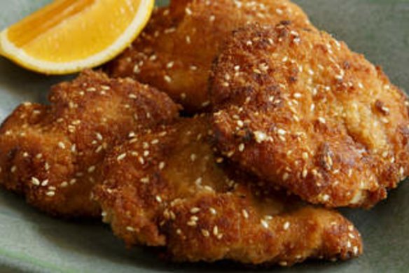 Crumbed and fried buttermilk chicken.