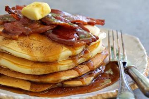 Sour milk 'American' pancakes.