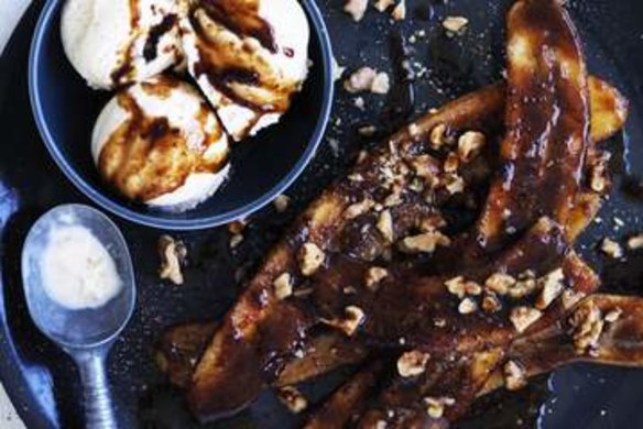 Adam Liaw's banana foster recipe for Mother's Day.