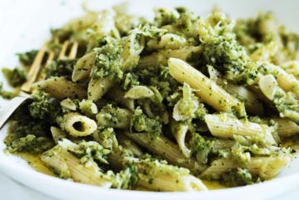 Broccoli and anchovy penne.