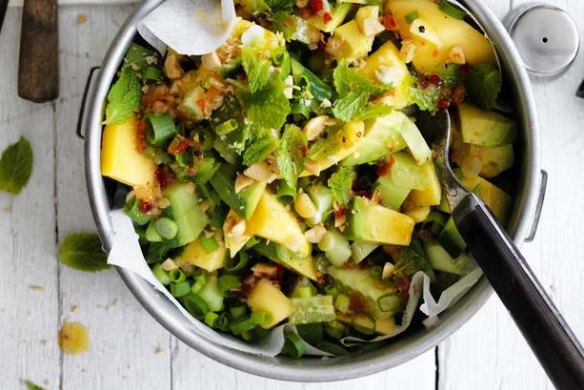 Green and gold salad.