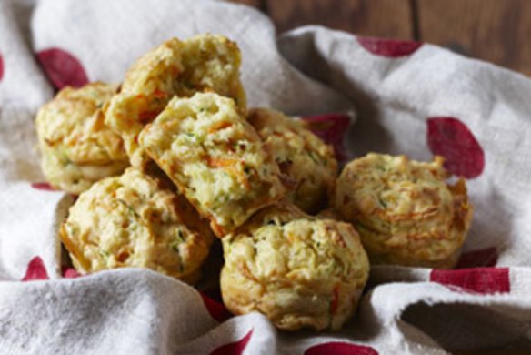 Cheesy vegie muffins