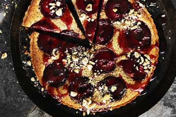 Neil Perry's nutty plum tart.