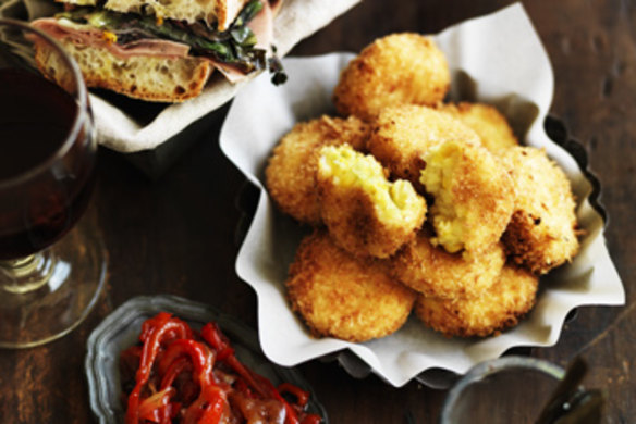 Manchego corn fritters.