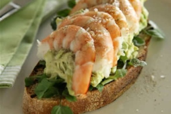 Prawn and avocado sandwich with Japanese dressing