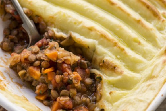 Lentil shepherd's pie.