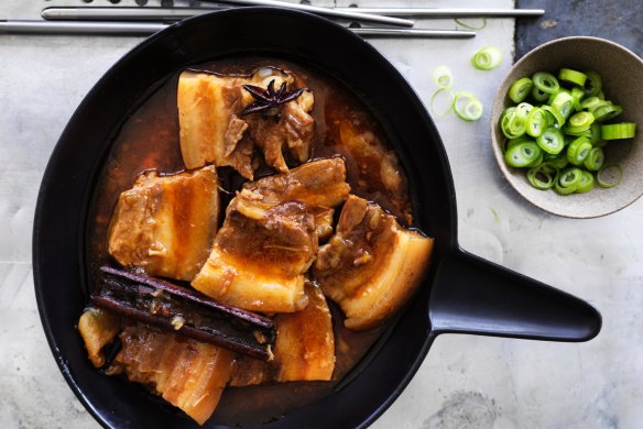 Pork belly (pictured) also works in this recipe.