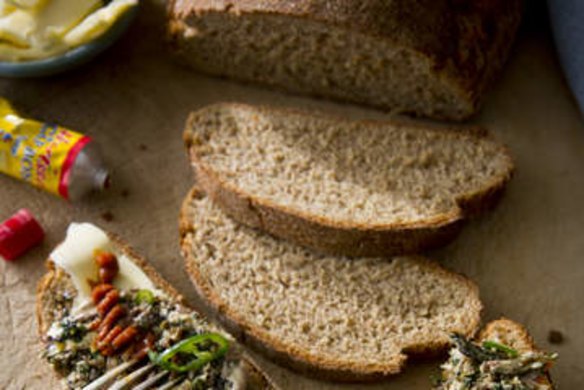 No-knead sourdough bread.