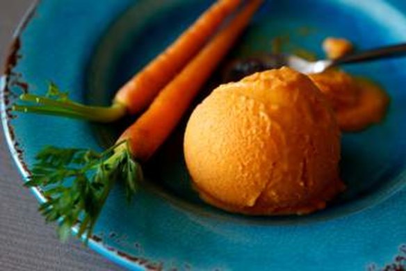 Carrot ice-cream