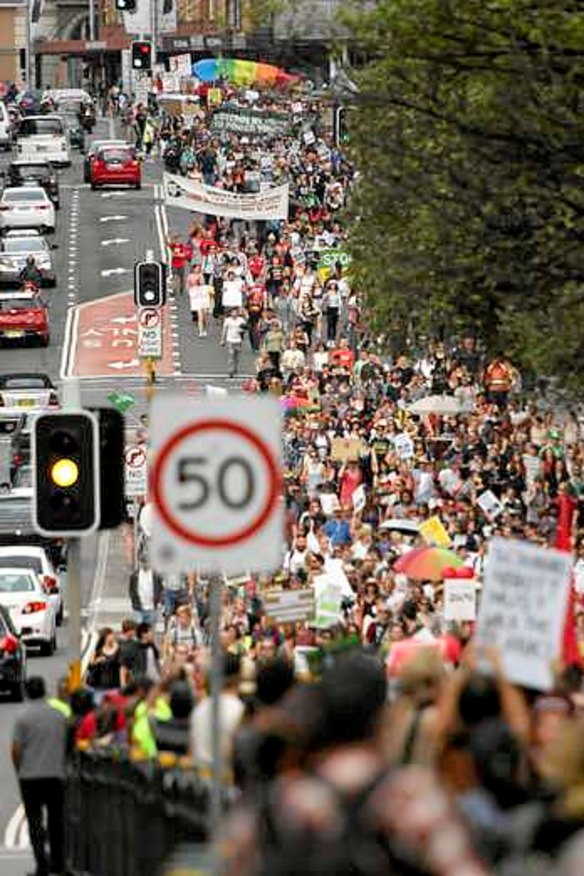 March in March protest.