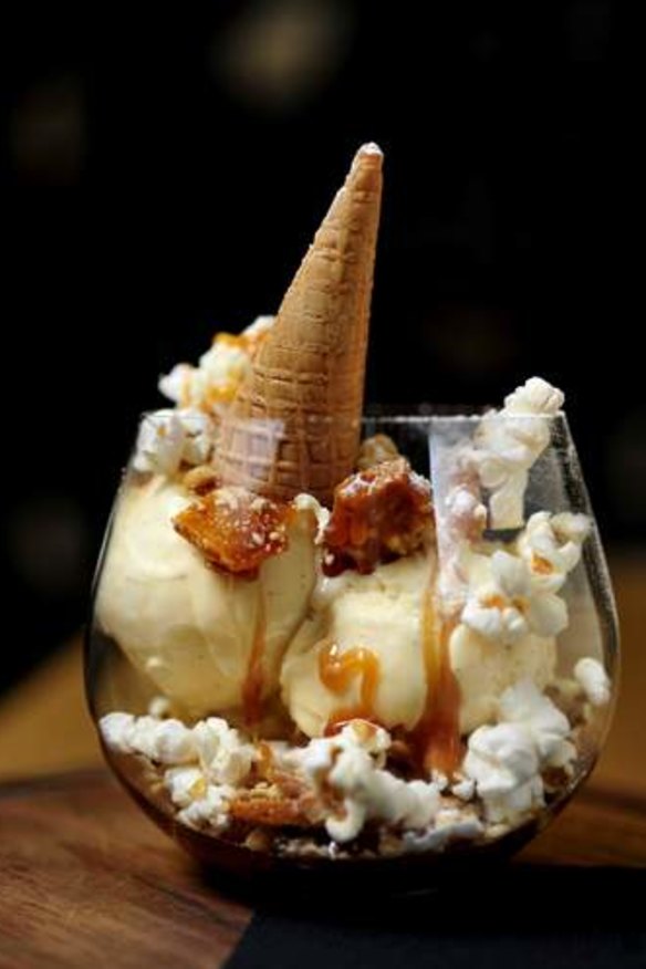 Eighty-six's popcorn sundae, just one of the reasons for its accolade.