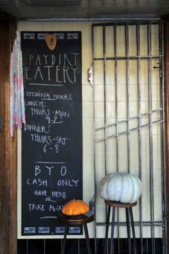 The Paydirt Eatery in the main street of Braidwood.