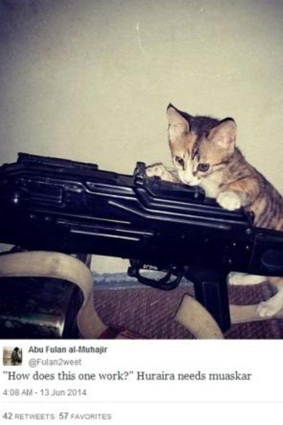 A tweet by an ISIL supporter in Iraq.