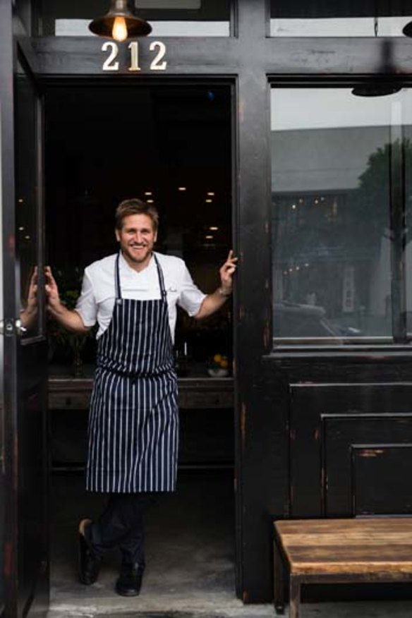 Back in the kitchen ... Curtis Stone has opened his first restaurant in the United States.