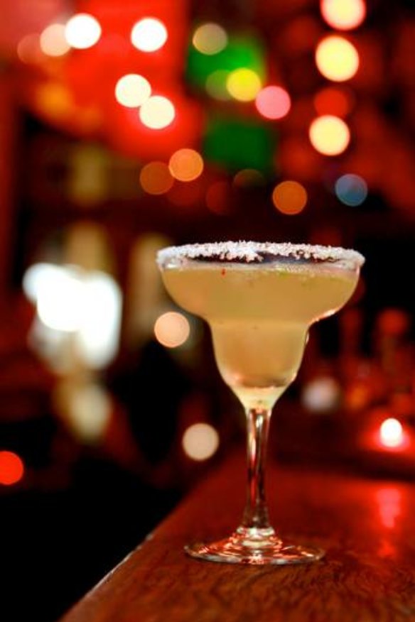 Spice up your night ... Cantina Bar's jalapeno margarita.
