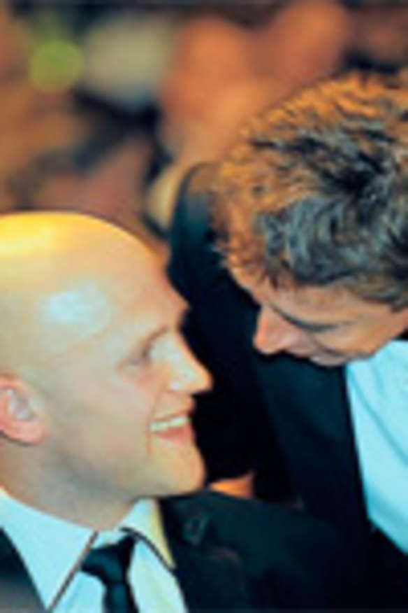 Mark Thompson with Gary Ablett at the 2009 Brownlow Medal.