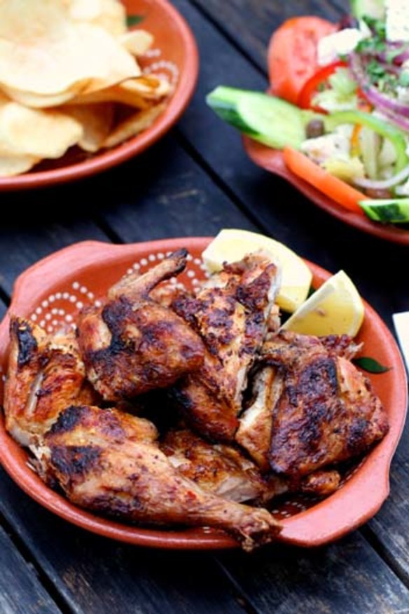 Chook full: The signature charcoal chicken brings the crowds to Frango.