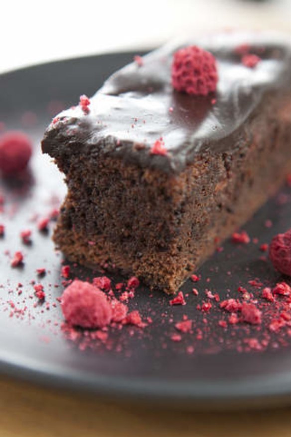 Sweet treat: Tomboy's chocolate raspberry brownie.