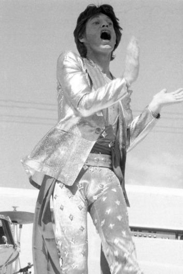 Mick Jagger at Kooyong - back in the day.