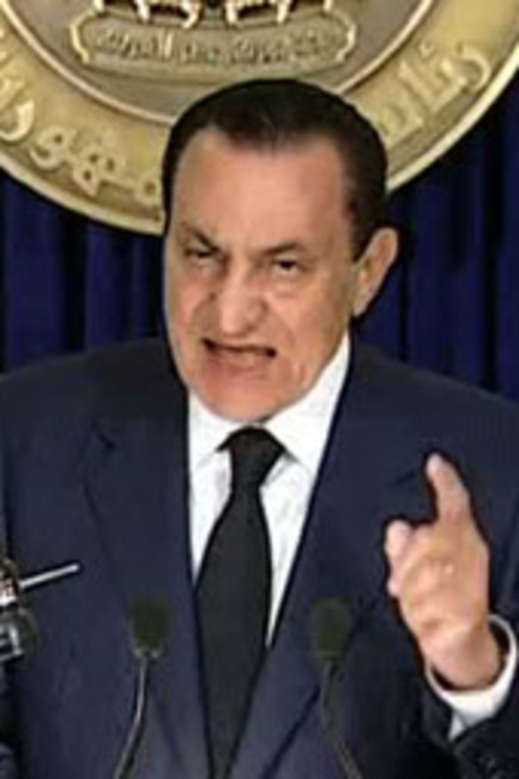Egypt President Hosni Mubarak on the brink