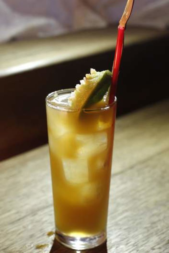 Phife Dog cocktail: Rum, lime, sugar cane, Angostura bitters, $12.