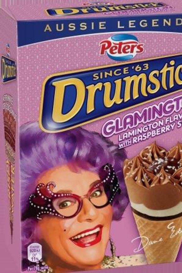 The Peters Drumstick Glamington is a coconut-covered tribute to the lamington.
