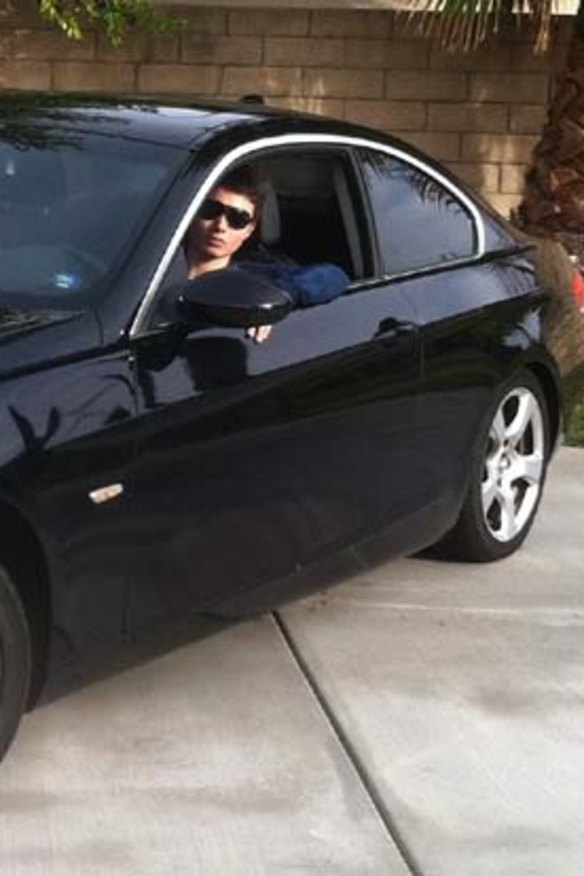 Rodger in his black BMW.