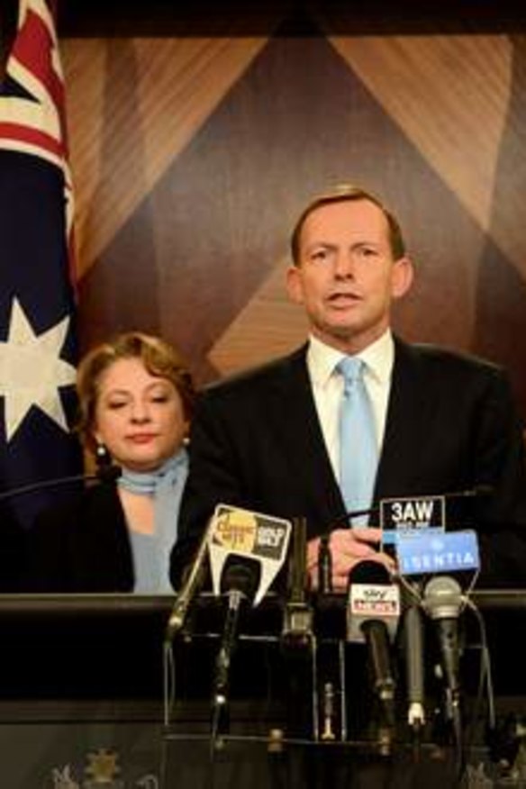 Sophie Mirabella, Tony Abbott and Joe Hockey.