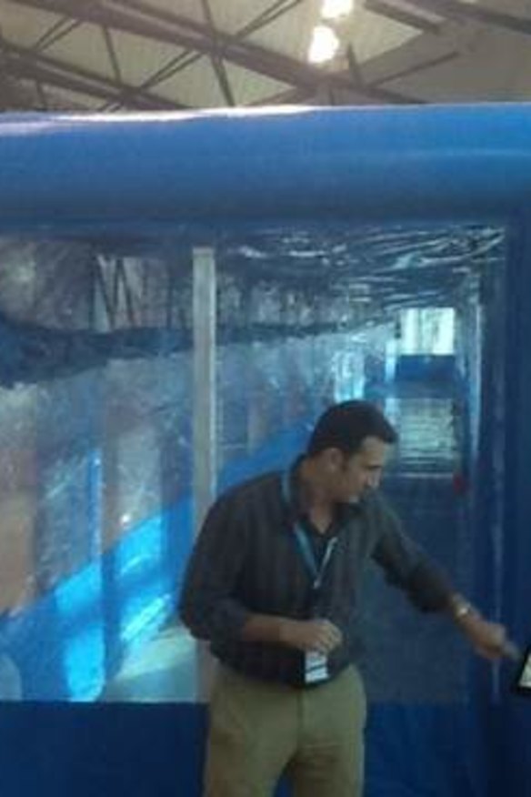 Sports science: A "hypoxic simulated altitude-training environment", located in the Scots gym.