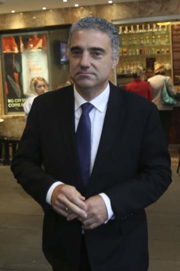 Witness: Paul Nicolaou arriving at the ICAC hearing to give evidence in the AWH investigation.