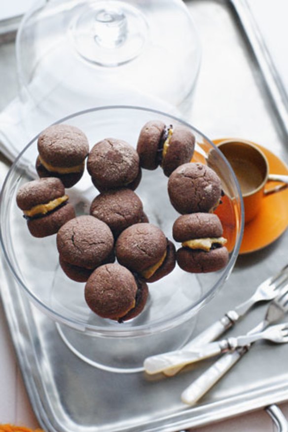 Tiramisu-inspired chocolate biscuits.