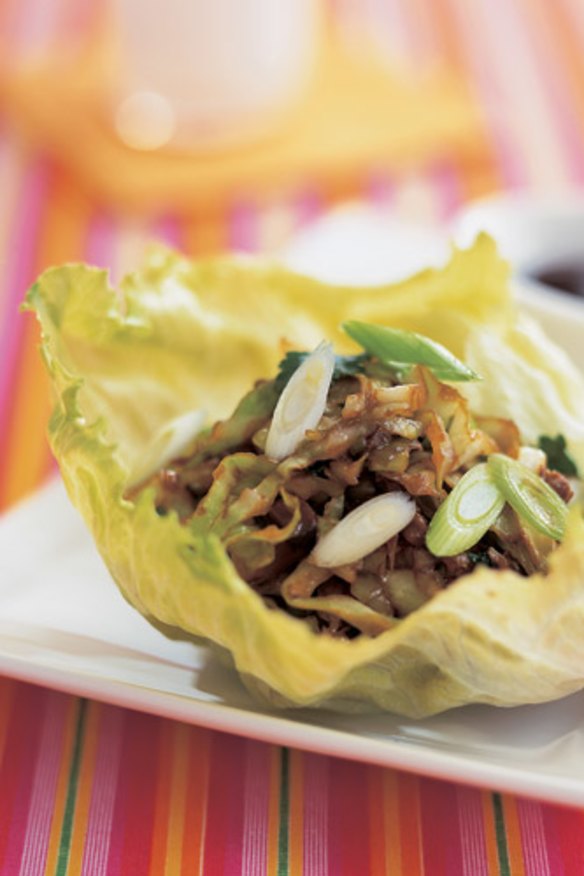 Vegetarian sang choy bao lettuce cups recipe