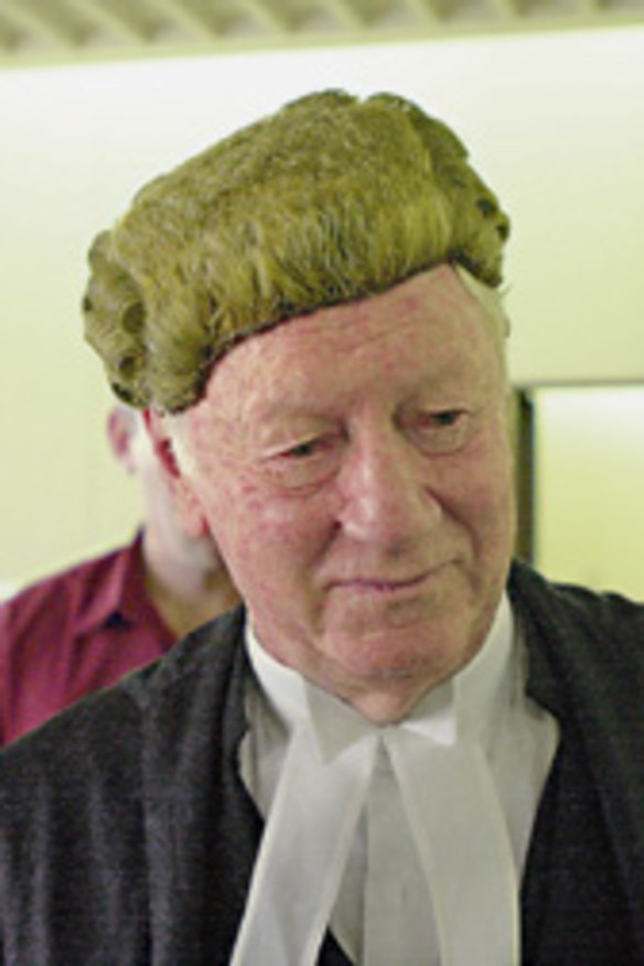 Big Fella ...  Frank McAlary on the day he retired in 2002.