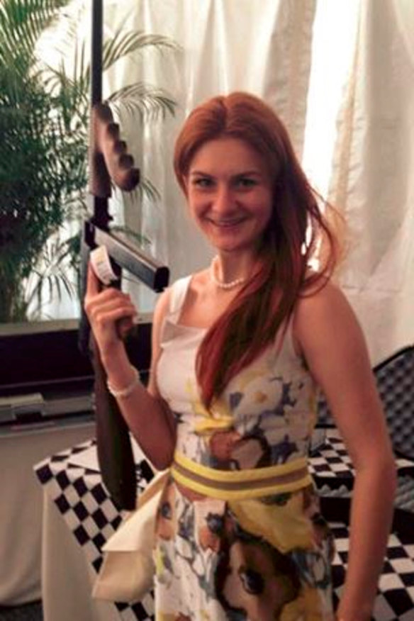Maria Butina in an image from her Facebook page.