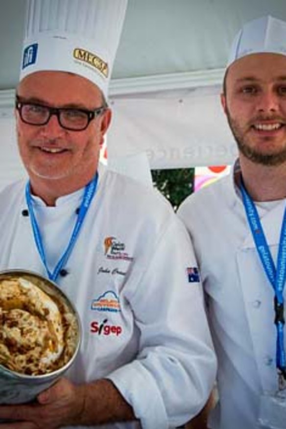 John and Sam Crowl with their winning gelato.