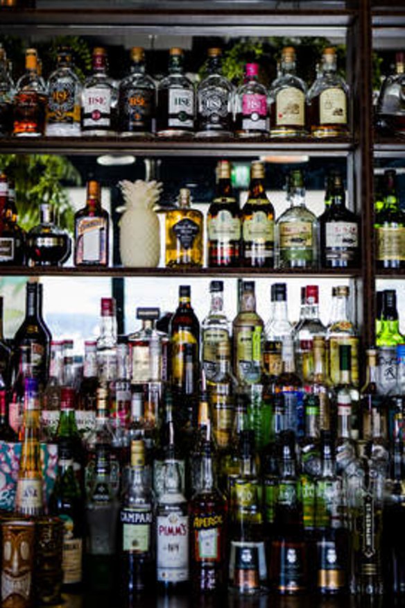Betti Bravo's cocktail list features a big splash of rum.