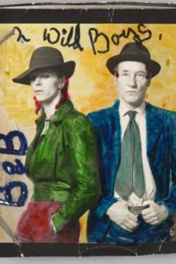 David Bowie with William Burroughs, February 1974. 