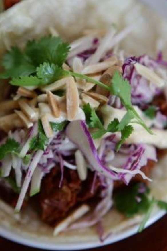 Roll up a vegan pulled "pork" taco at The Reverence.
