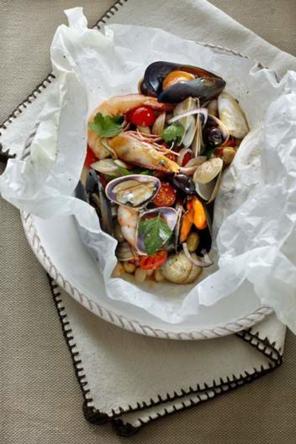 A bag of shellfish with irresistible aromas.