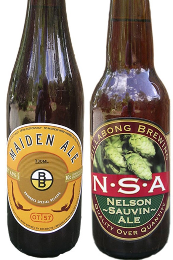 Brewboys Maiden Ale and Billabong Brewing Newlson Sauvin Ale.