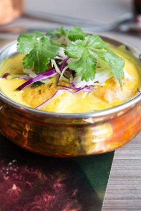 Turmeric fish curry at Babu Ji, St Kilda.