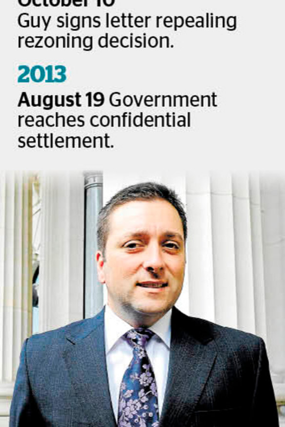 Planning minister Matthew Guy.