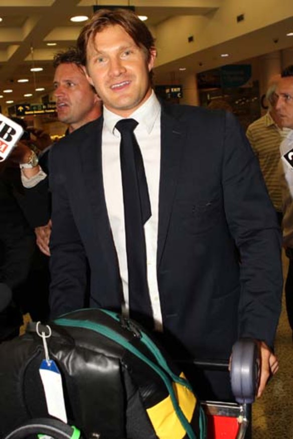 On the front foot: Shane Watson.