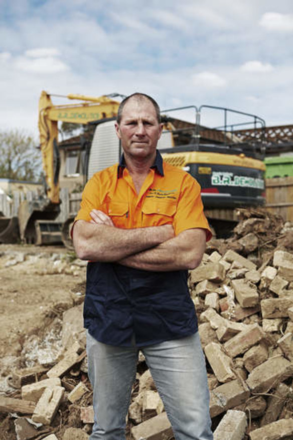 The demolisher … Bernie Rafferty.