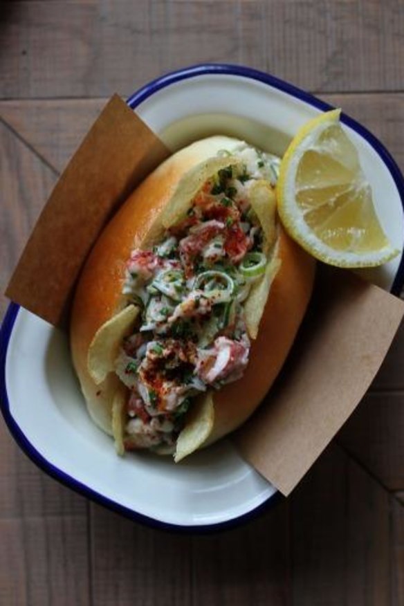 Poolside: The mini lobster roll at Coogee Pavilion.