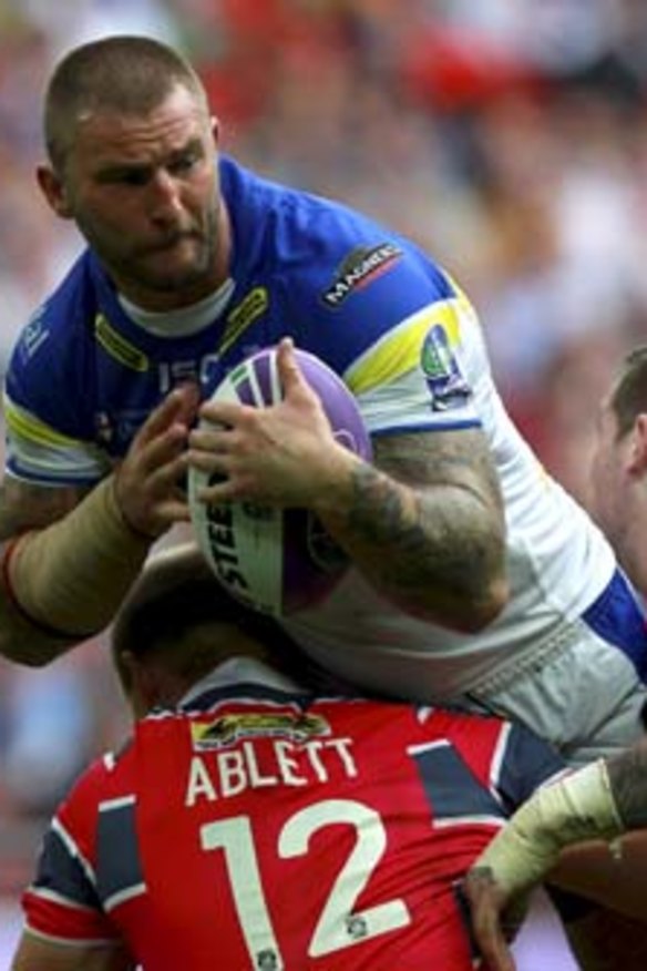 No pain ... Paul Wood played with a testicle injury.